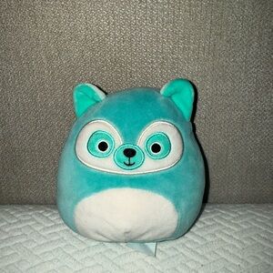 Cute Teal and White Plush Toy